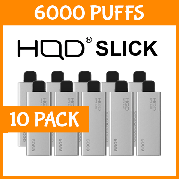 10 PACK - HQD SLICK - 6000 PUFFS