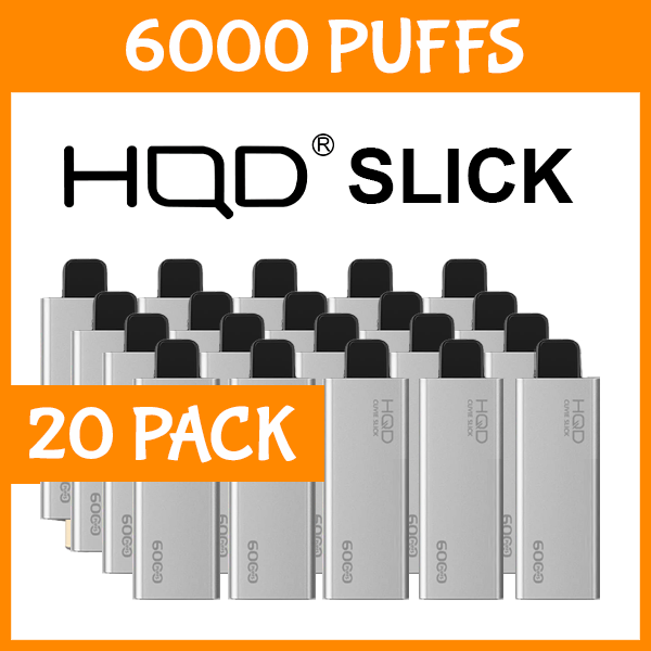 20 PACK - HQD SLICK - 6000 PUFFS