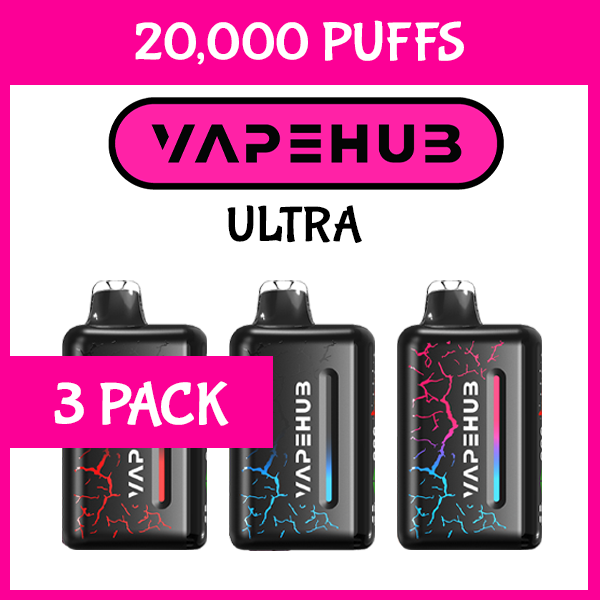 3 PACK - VAPEHUB ULTRA - 20000 PUFFS