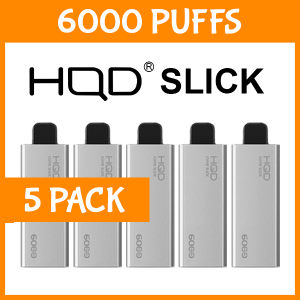 5 PACK - HQD SLICK - 6000 PUFFS