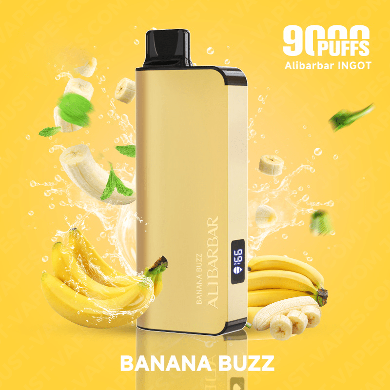 BANANA BUZZ - ALIBARBAR INGOT - 9000 PUFFS