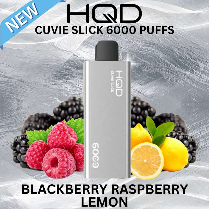 BLACKBERRY RASPBERRY LEMON- HQD SLICK - 6000 PUFFS
