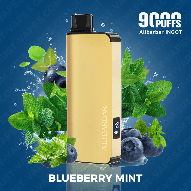 BLUEBERRY MINT - ALIBARBAR INGOT - 9000 PUFFS