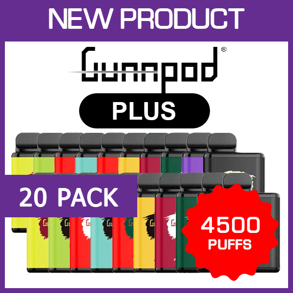 GUNNPOD PLUS - 4500 PUFFS - 20 PACK