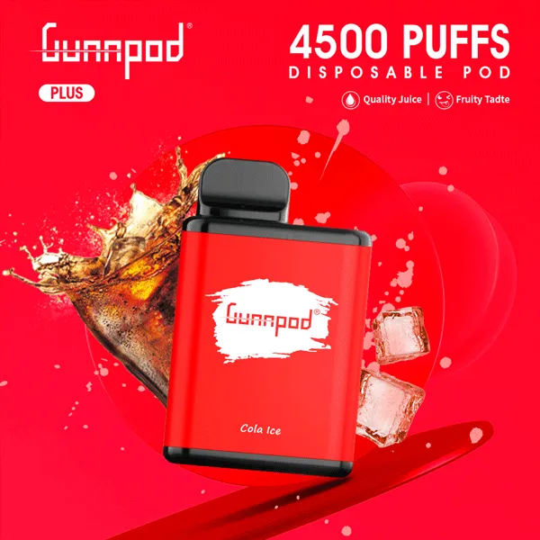 GUNNPOD PLUS COLA ICE - 4500 PUFFS