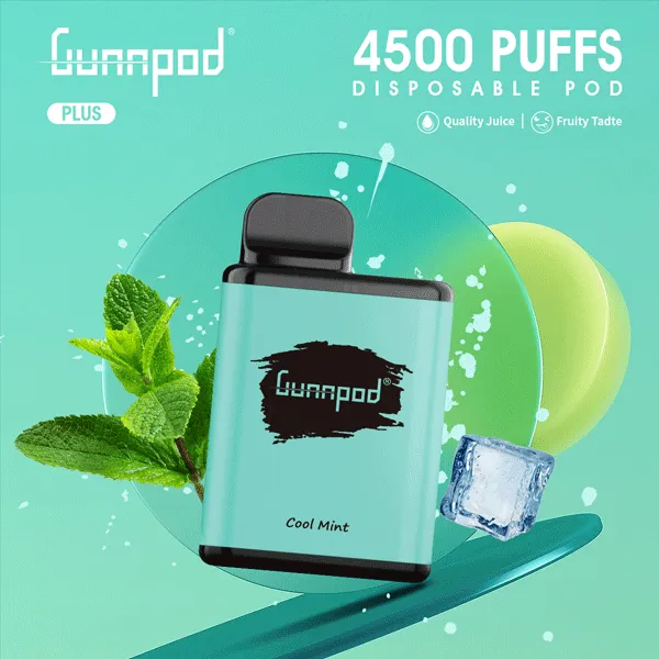 GUNNPOD PLUS COOL MINT - 4500 PUFFS