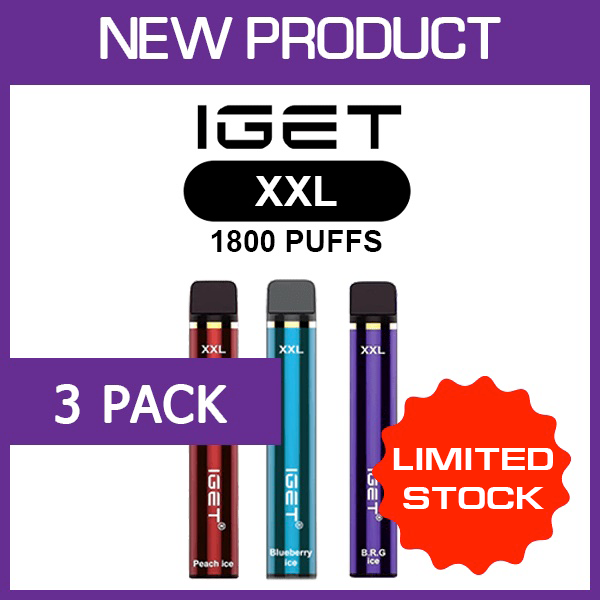 IGET XXL - 1800 PUFFS - 3 PACK