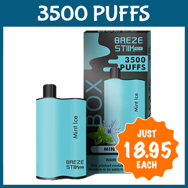 MINT ICE - BREZE STIIK BOX - 3500 PUFFS