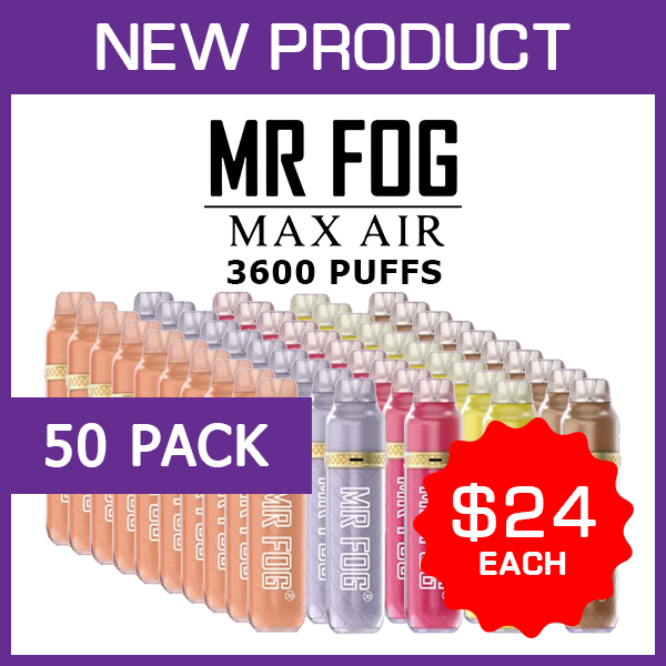 MR FOG MAX AIR - 3600 PUFFS - 50 PACK