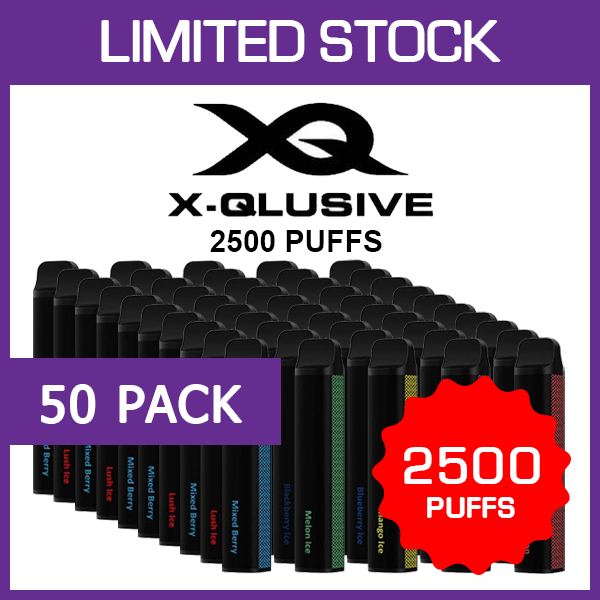 X-QLUSIVE - 2500 PUFFS - 50 PACK