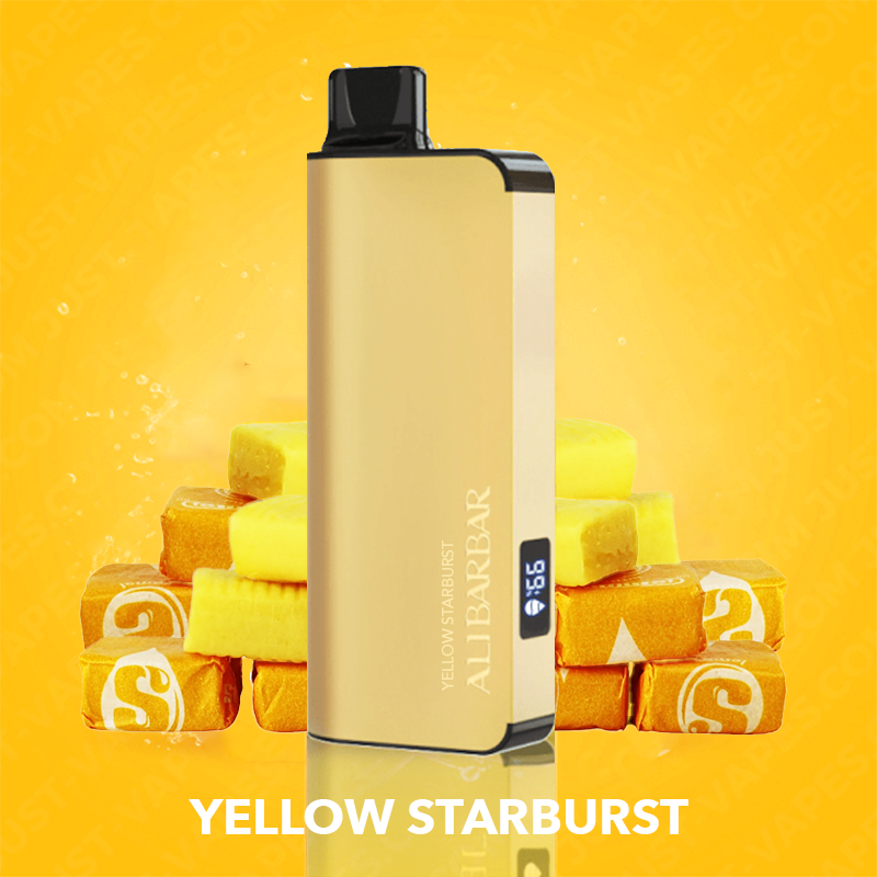 YELLOW STARBURST - ALIBARBAR INGOT - 9000 PUFFS